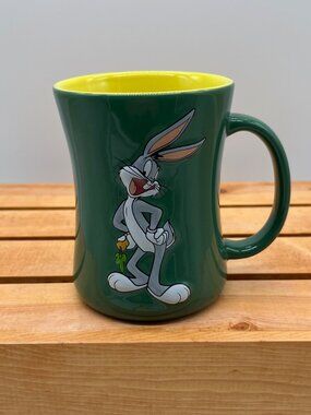 Xpres Bugs Bunny 3D Coffee Mug Green Looney Tunes Cartoon Teacup Warner Bro 2005